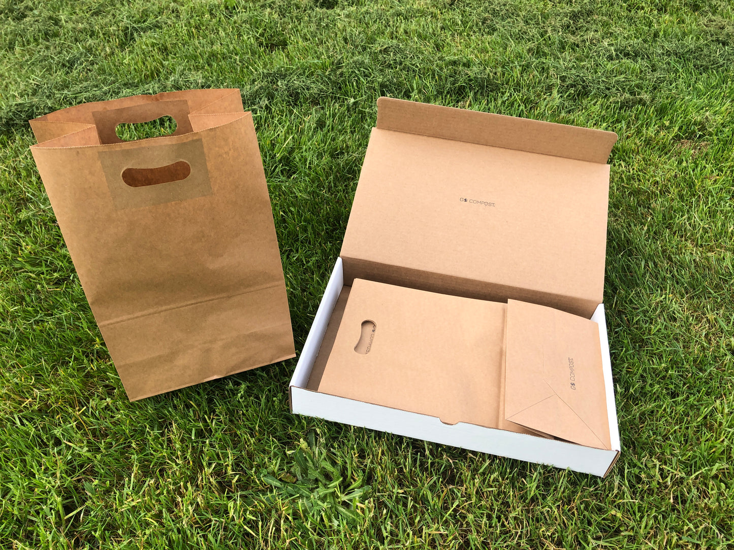 Paper Bags - Plain, No Print, Medium Size, Light Brown -  24 Bags